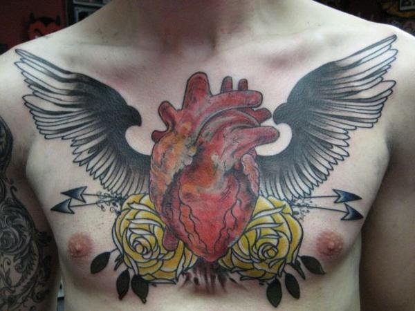 Tagged tattoo chest boy chest